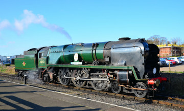 Картинка техника паровозы дорога железная рельсы паровоз