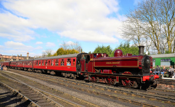 Картинка техника паровозы дорога железная рельсы паровоз