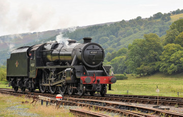 Картинка техника паровозы паровоз рельсы дорога железная