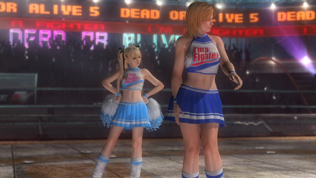 Обои картинки фото видео игры, dead or alive 5, фон, взгляд, девушки