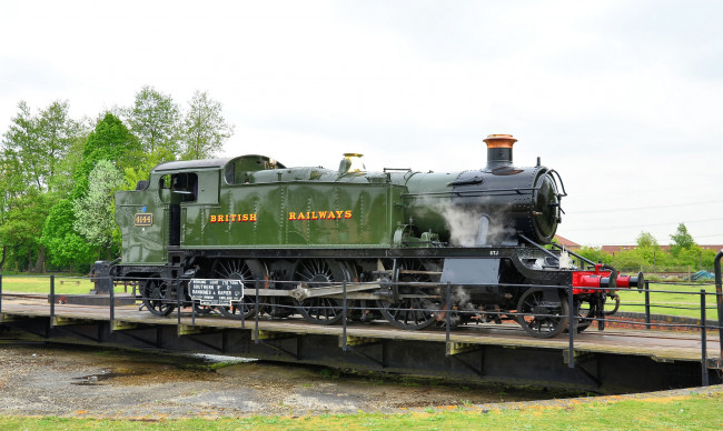 Обои картинки фото техника, паровозы, паровоз, железная, дорога, рельсы