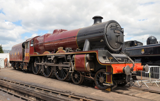 Обои картинки фото техника, паровозы, паровоз, рельсы, дорога, железная