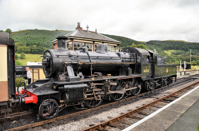 Обои картинки фото техника, паровозы, паровоз, рельсы, железная, дорога