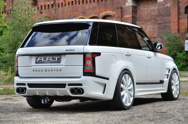 Обои картинки фото автомобили, land-rover, 2013г, l405, buster, art, road