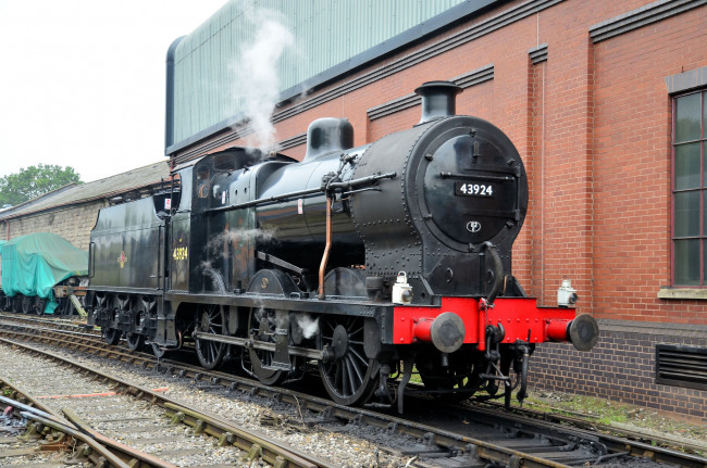 Обои картинки фото техника, паровозы, паровоз, железная, дорога, рельсы