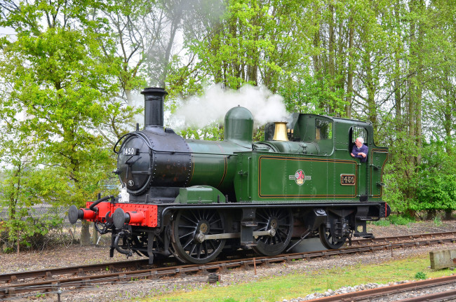 Обои картинки фото техника, паровозы, рельсы, паровоз, железная, дорога