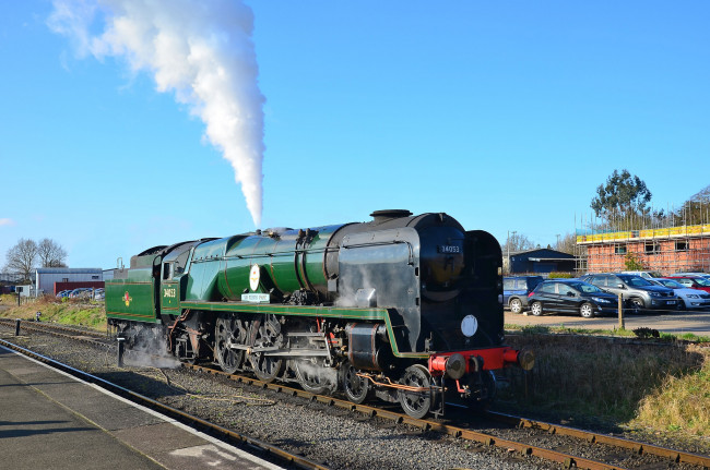 Обои картинки фото техника, паровозы, железная, рельсы, дорога, паровоз