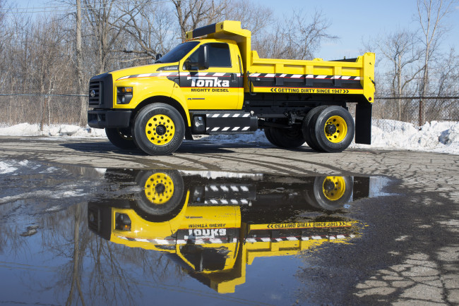 Обои картинки фото автомобили, ford trucks, 2016, г, tonka, ford, f-750