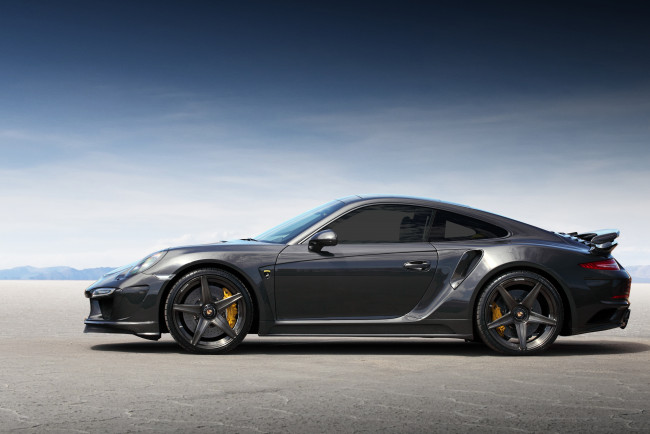 Обои картинки фото автомобили, porsche, 2015г, 991, edition, carbon, gtr, stinger, 911, turbo, topcar