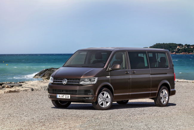 Обои картинки фото автомобили, volkswagen, t6, 2015г, lwb, caravelle