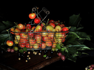 Картинка еда вишня +черешня черешня