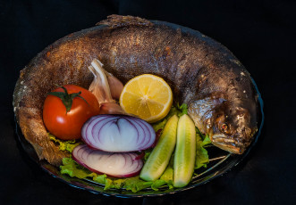 Картинка еда рыба +морепродукты +суши +роллы рыбка томаты помидоры