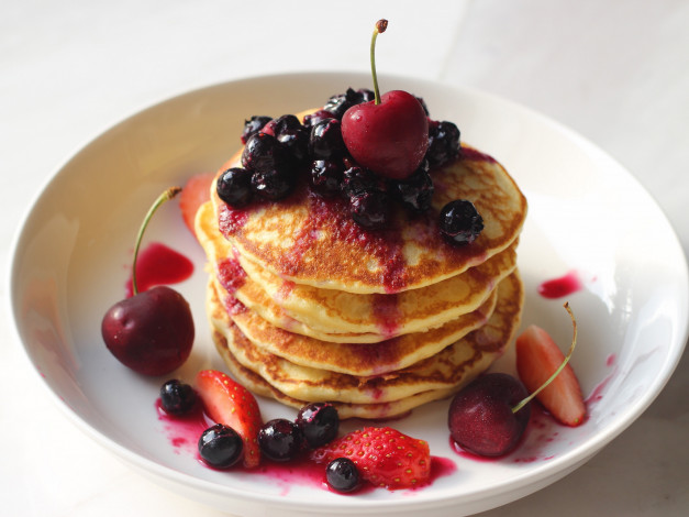 Обои картинки фото еда, блины,  оладьи, блинчики