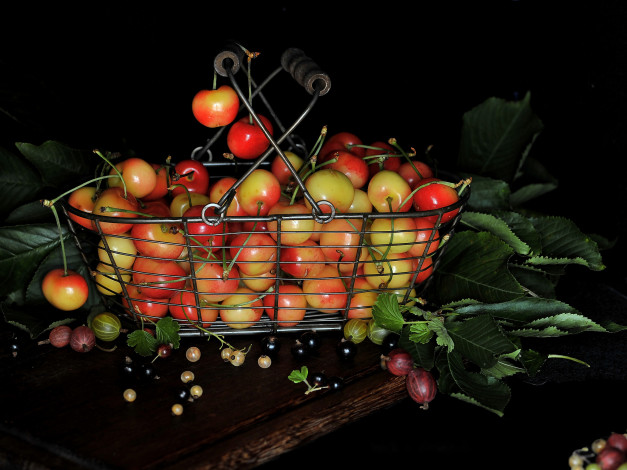 Обои картинки фото еда, вишня,  черешня, черешня