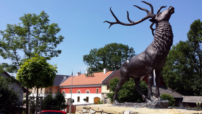 Обои картинки фото разное, садовые и парковые скульптуры, лось, животное, фигура
