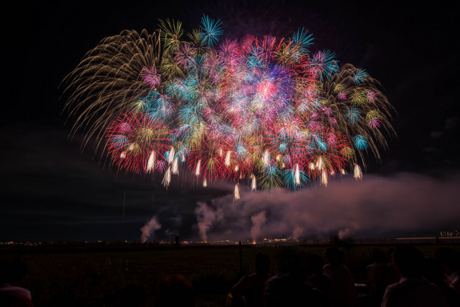 Обои картинки фото разное, салюты,  фейерверки, фейерверк, ночь