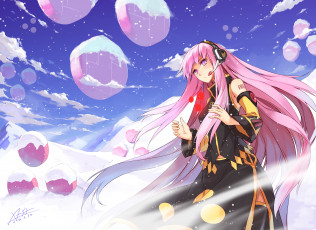 Картинка аниме vocaloid megurine luka