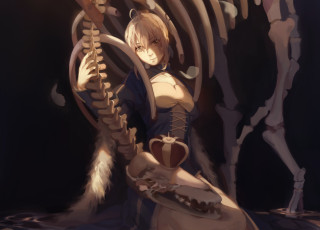 Картинка аниме fate stay+night saber