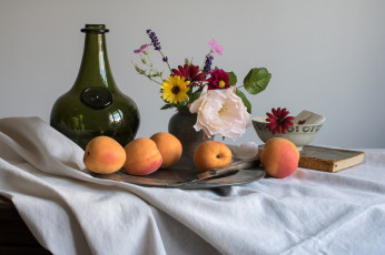 Картинка еда натюрморт фрукты цветы