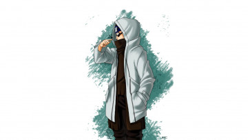 Картинка аниме naruto очки стрекоза плащ капюшон абураме шино