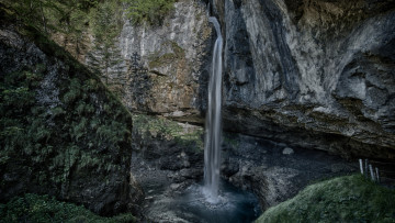 Картинка природа водопады водопад река лес