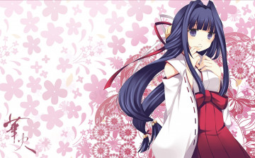 Картинка аниме unknown +другое фон взгляд девушка