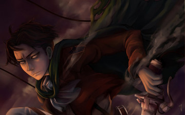 Картинка аниме shingeki+no+kyojin атака титанов