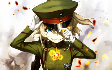 Картинка аниме youjo+senki tanya degurechaff