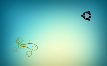 Картинка компьютеры ubuntu+linux логотип фон