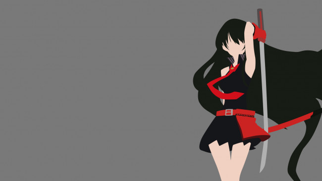 Обои картинки фото akame ga kill, аниме, взгляд, девушка, фон