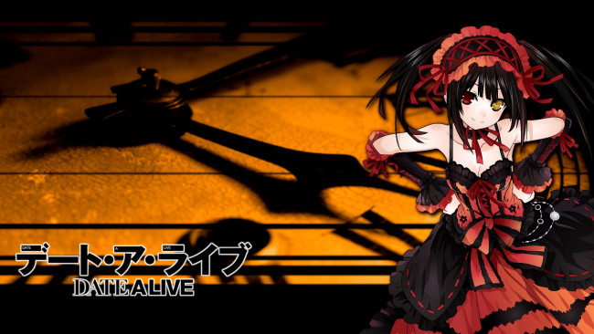 Обои картинки фото аниме, date a live, девушка, фон, взгляд