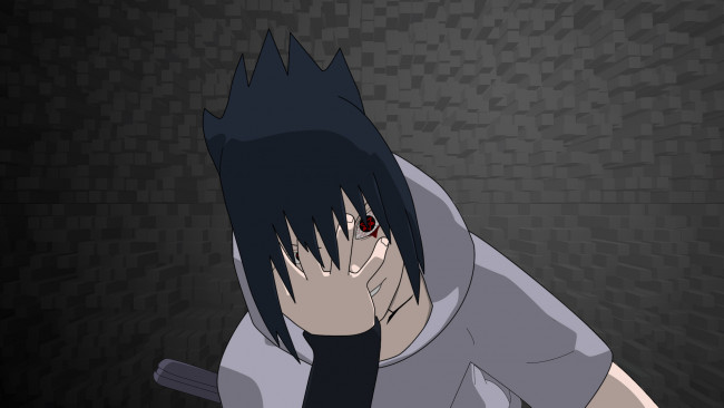 Обои картинки фото аниме, naruto, саске