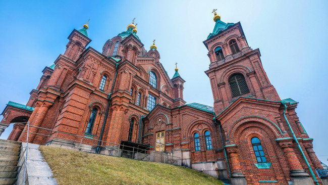 Обои картинки фото helsinki,  finland, города, хельсинки , финляндия, храм