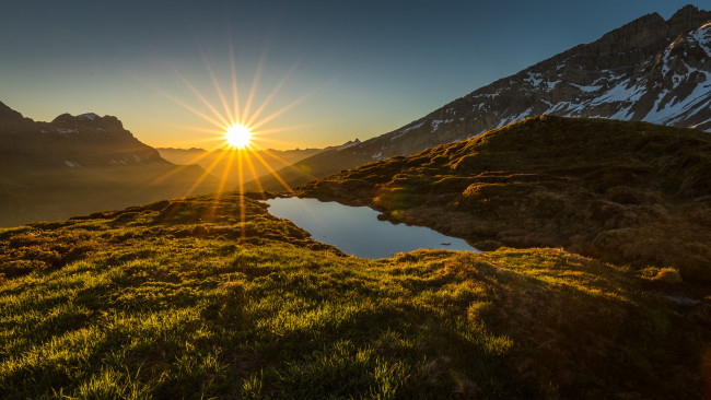 Обои картинки фото природа, восходы, закаты, рассвет