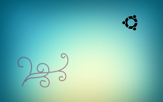 Обои картинки фото компьютеры, ubuntu linux, логотип, фон