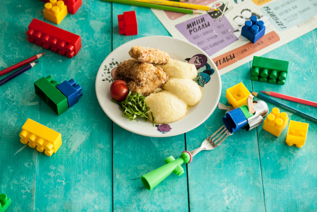 Обои картинки фото еда, вторые блюда, вкусно, котлета, пюре, обед