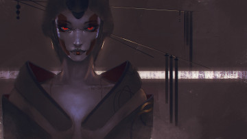 Картинка фэнтези существа взгляд девушка фон