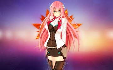 обоя аниме, gakusen toshi asterisk, взгляд, девушка, фон