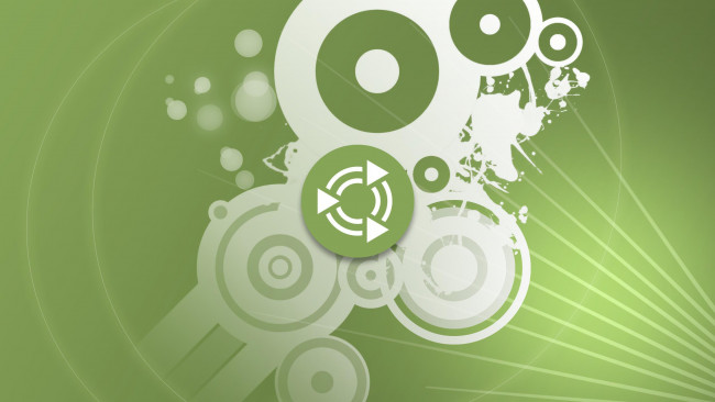 Обои картинки фото компьютеры, ubuntu linux, логотип, фон