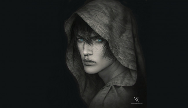 Обои картинки фото рисованное, люди, парень