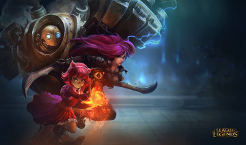 Картинка видео+игры league+of+legends магия катрина робот оружие девочка