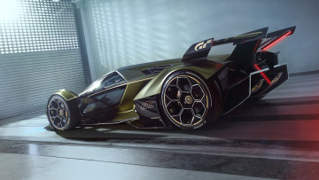 Картинка lamborghini+v12+vision+gran+turismo+2020 автомобили lamborghini v12 vision gran turismo 2020 крутой футуристический гиперкар из италии