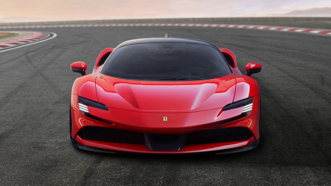 Обои картинки фото ferrari sf90 stradale 2020, автомобили, ferrari, sf90, stradale, 2020, крутая, и, модная, девушка, из, италии