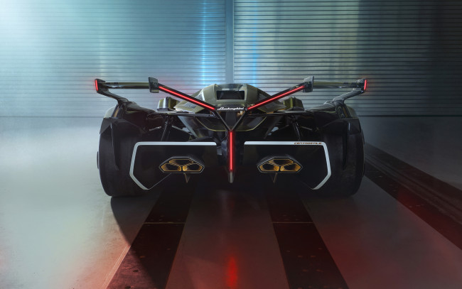 Обои картинки фото lamborghini v12 vision gran turismo 2020, автомобили, lamborghini, v12, vision, gran, turismo, 2020, крутой, футуристический, гиперкар, из, италии