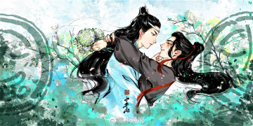 Картинка рисованное кино +мультфильмы вэй усянь лань ванцзи цветы