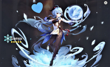 Картинка аниме genshin+impact девушка магия