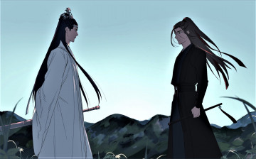 Картинка рисованное кино +мультфильмы вэй усянь лань ванцзы