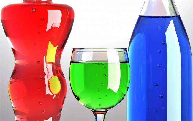 Обои картинки фото еда, напитки, цвета, бутылки, бокал