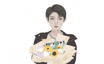 Картинка рисованное люди ван хао сюань