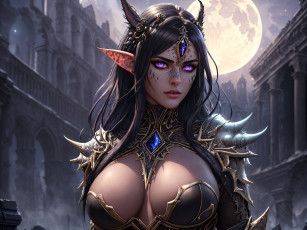 Картинка 3д+графика эльфы+ elves нейросети графика нейроарт ai art нейронные сети рисунки нейро искусство